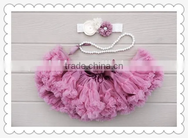 Lilla chiffon pettiskirt baby clothes baby pettiskirt bulk sale girl super fluffy ruffle pettiskirt