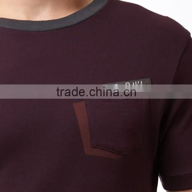Mens cotton short sleeve slim t-shirt H201420