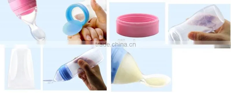 baby feeder feeding bottle/Baby Food Dispensing Spoon/baby food feeder