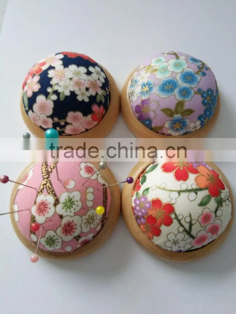 pin cushion with wooden base OEM service