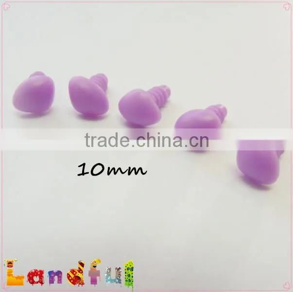 10mm Lavender Plastic Nose Triangle Nose Plush Stuffed Toy Nose