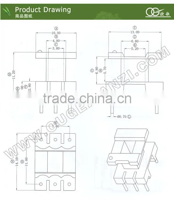 electric components transformer EI 1401 bobbin