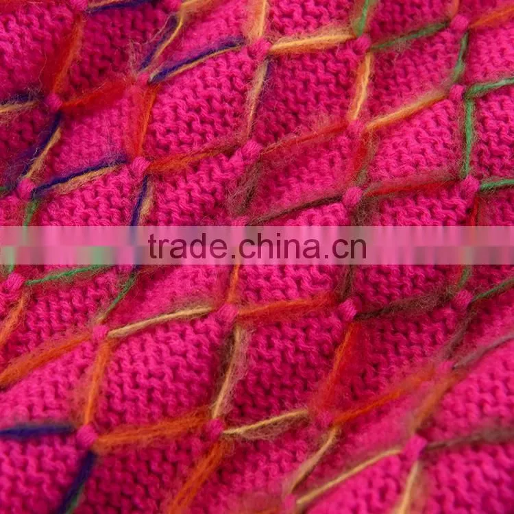 rope net purple knitted mermaid tail blanket
