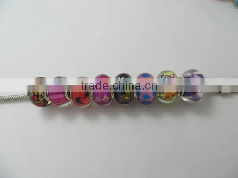 Glass Bead Lampwork Fit European Charm Bracelet