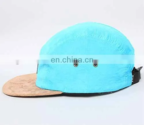 custom 5 panel denim and suede cap