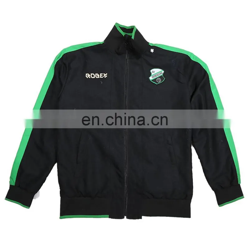 Lateset design black and green custom track suit