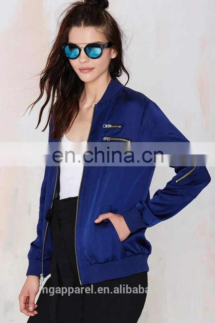 latest fashion woman jacket custom bomber jacket for women wholesale