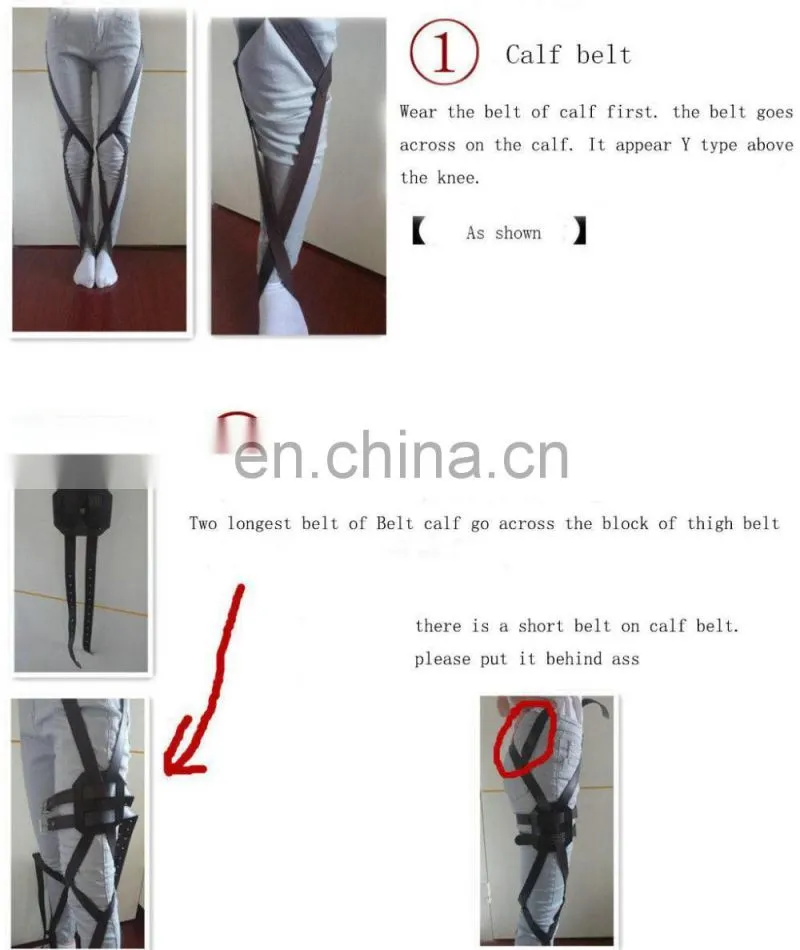 2016 Fashion Anime Cosplay Costume Attack On Titan Shingeki no Kyojin Cosplay Belts
