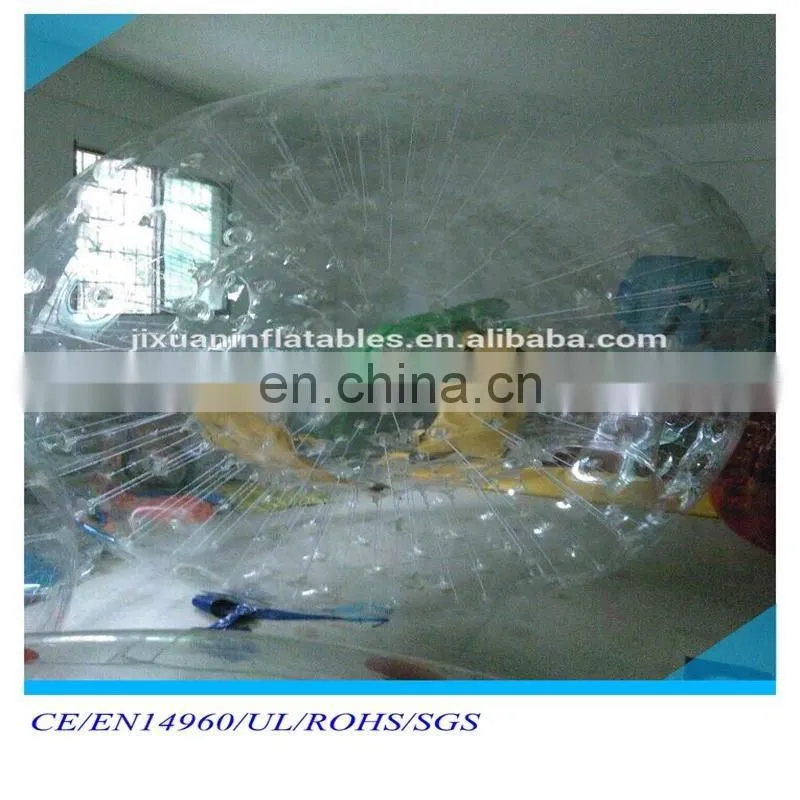 pvc clear zorb ball for climbing ,soccer zorb ball for grass race