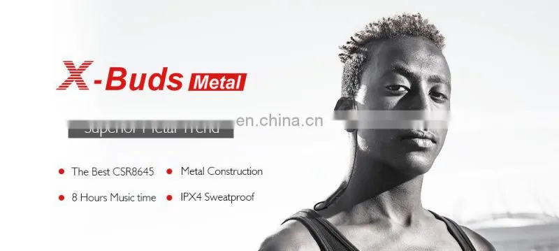 Wavefun X-Buds Metal bluetooth headphones wireless earbuds CSR8645 magnet Design APT-X tec sweatproof 8hrs music time earphone