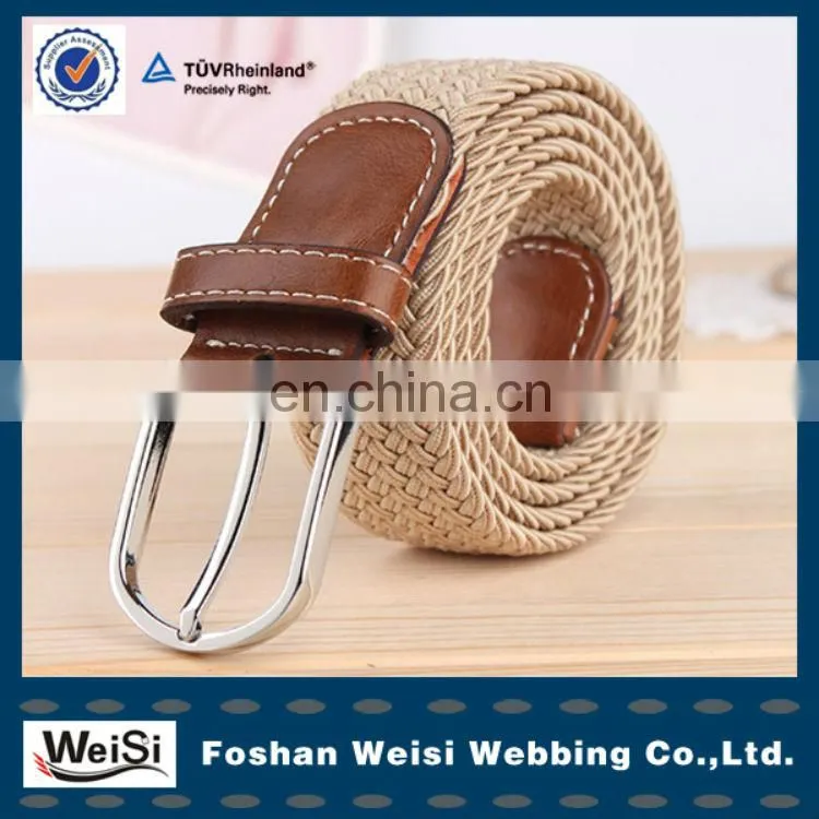 Casual jeans jacquard elastic woman canvas waist belt for from China supplier