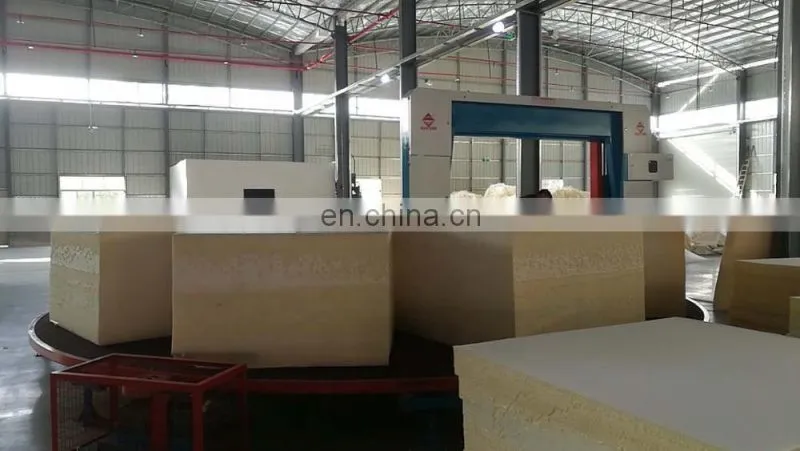 ECMT-107 108 108B hot SALE foam cutter with horizontal continuous and rotary worktable/round table cutting machine