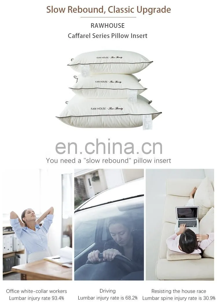 RAWHOUSE square cotton 100 white throw pillow insert cushion insert