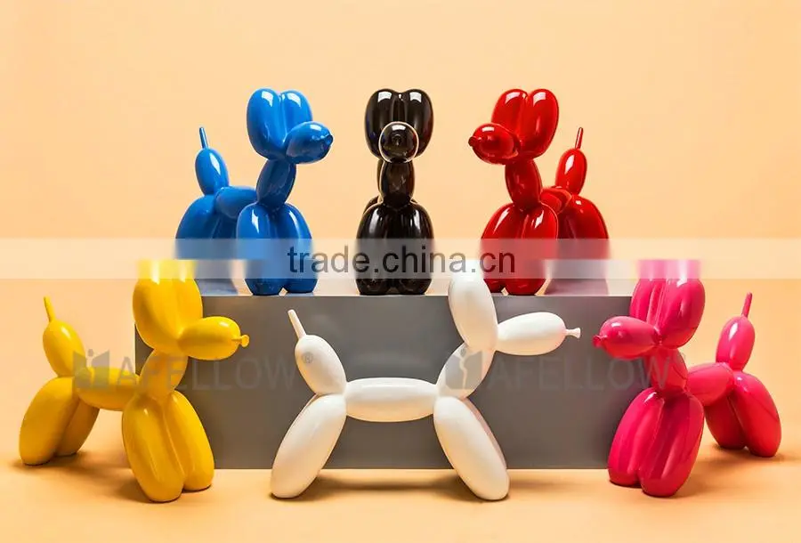 Fiberglass dog mannequin,white color mannequin Balloon Dog manikin dog for Photography KEVIN2-W