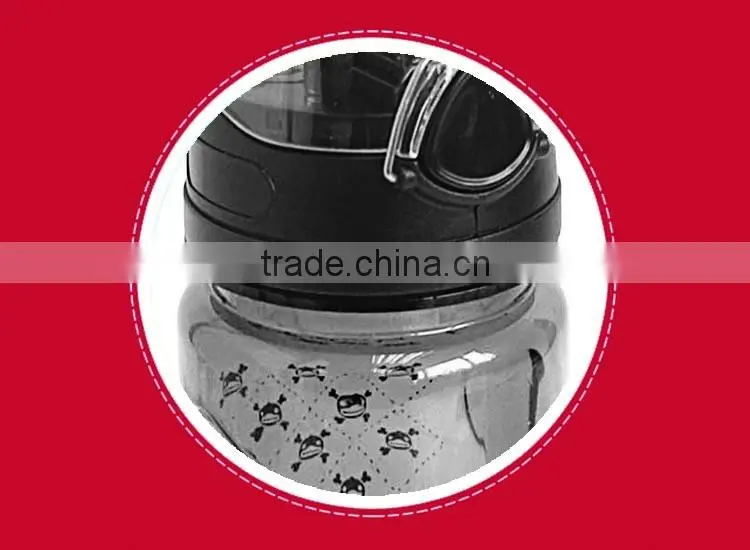 Wholesale FDA plastic pp material sports bottle water bottle with straw