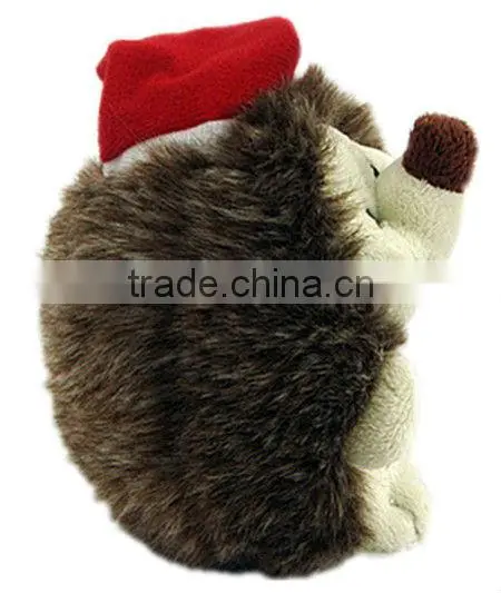 10cm new squeaky plush hedgehog toy