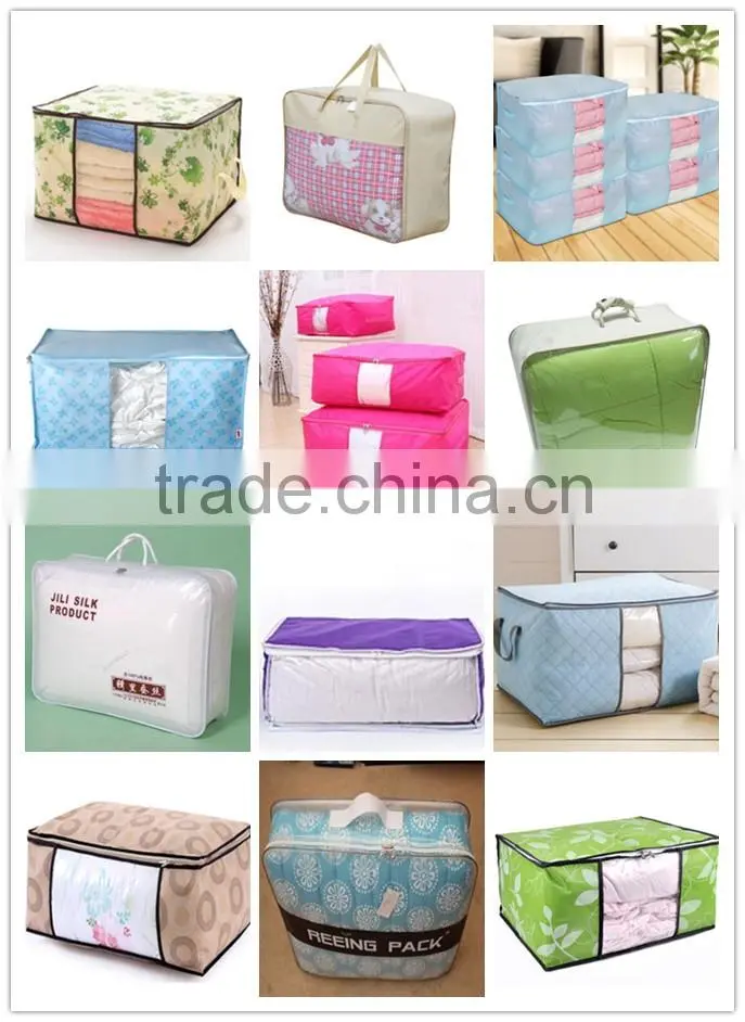 pvc EVA plastic pillow quilt bag for bedding