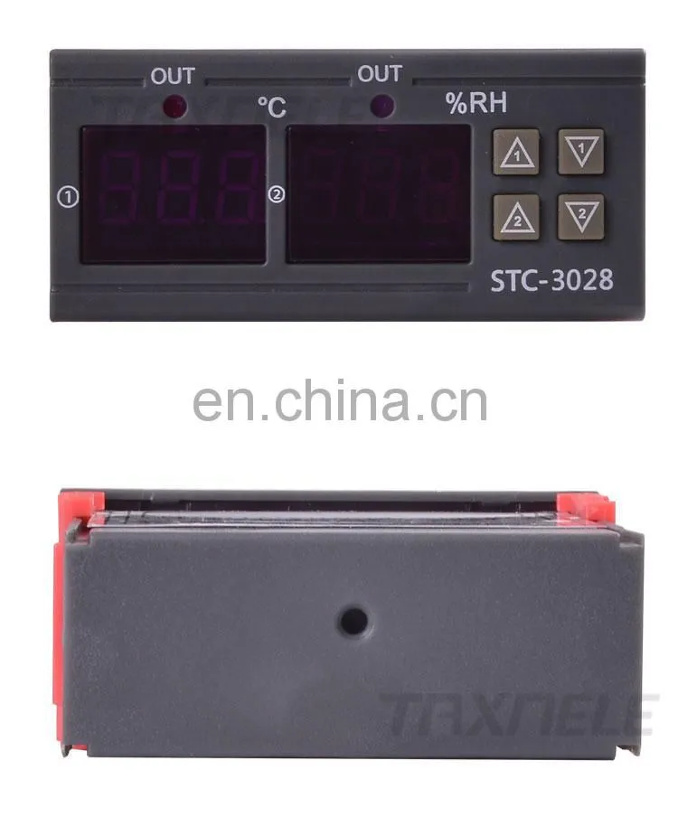 Dual Digital Thermostat Temperature Humidity Control STC-3028 Thermometer Hygrometer Controller AC 110V 220V DC 12V 24V 10A