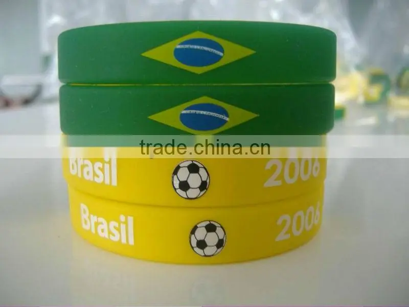 fancy silicone bracelet key ring hot selling