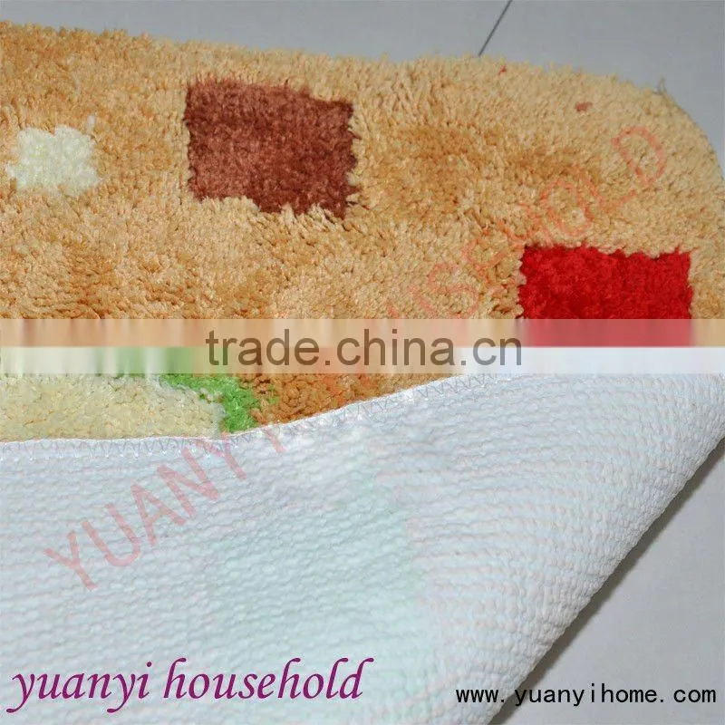 pink design bath mat non slip