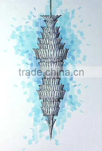 China factory design elegant crystal chandelier parts wholesale