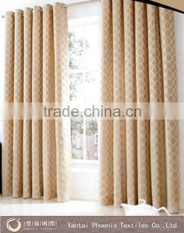 luxury fancy ready made pencil pleat window curtain