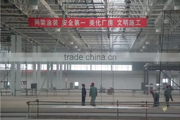 Large span space frame modular warehouse building