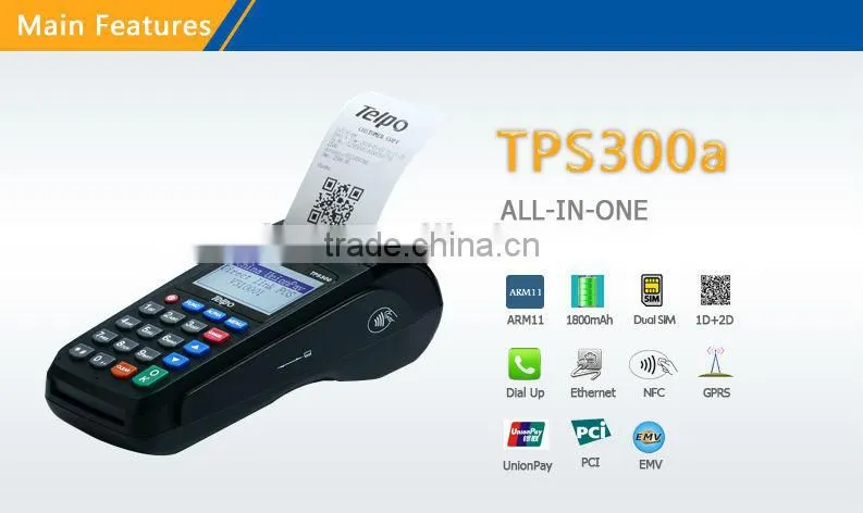 Telpo all in one pos tablet stand android system