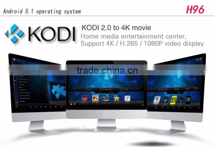 H96 Amlogic-chips S905 tv box , H96 tv box