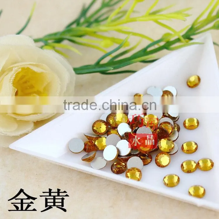 Wholesale Decorative Flat Back Round shape Crystal DMC Rhinestones ss8