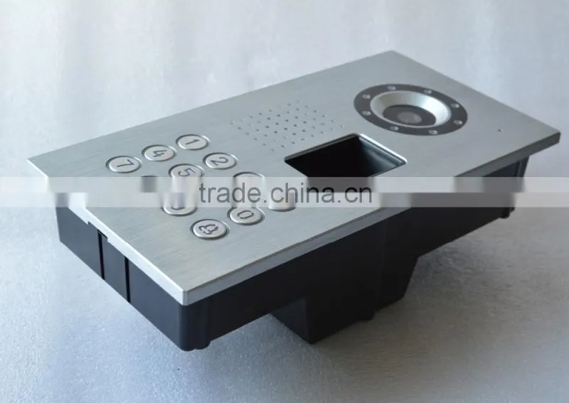 2015 wireless unlocking fingerprint WiFi door intercom support 8pcs Android/IOS smartphone/tablet