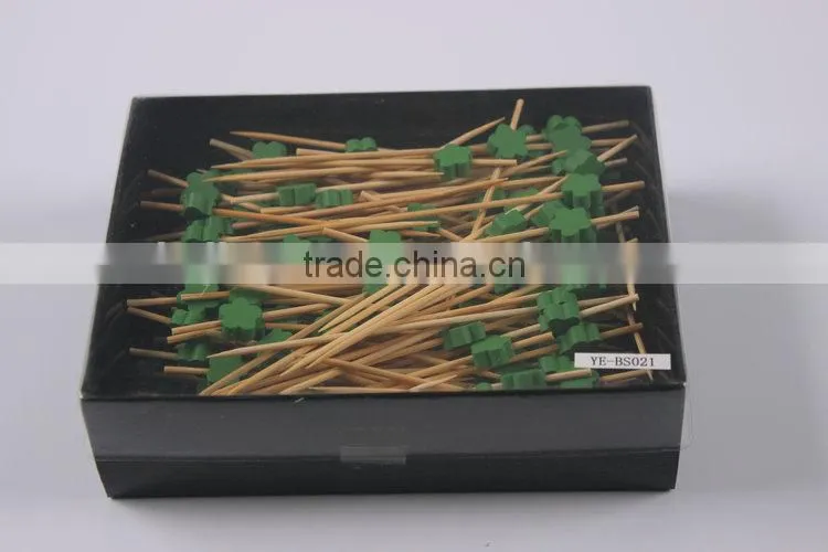 Fruits & vegetables decorative sticks/disposable bamboo skewers