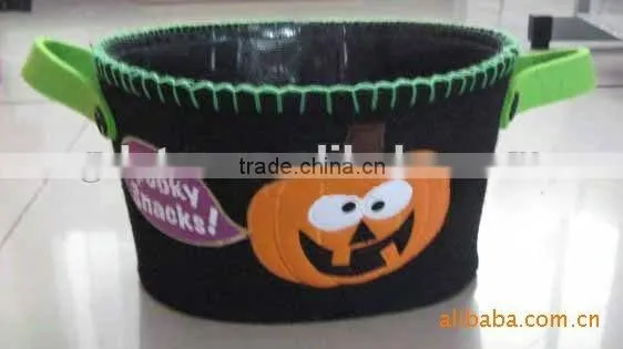 Decorative Halloween barrel Halloween candy barrel
