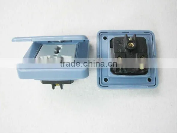 Electrical mini flat 2 pin power switch socket outlet plug