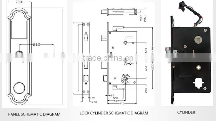 New remote control digital smart hotel swipe card door lock