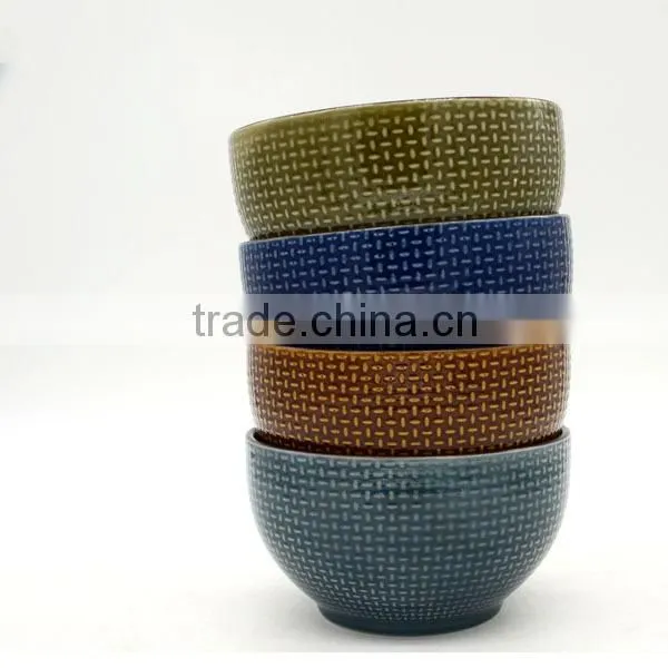 Ceramic slanted bowl with Sweater weaving manufacturer