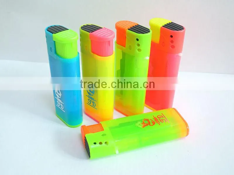 automatic flip wind resistant gas lighter customized logo printing cigarette lighter