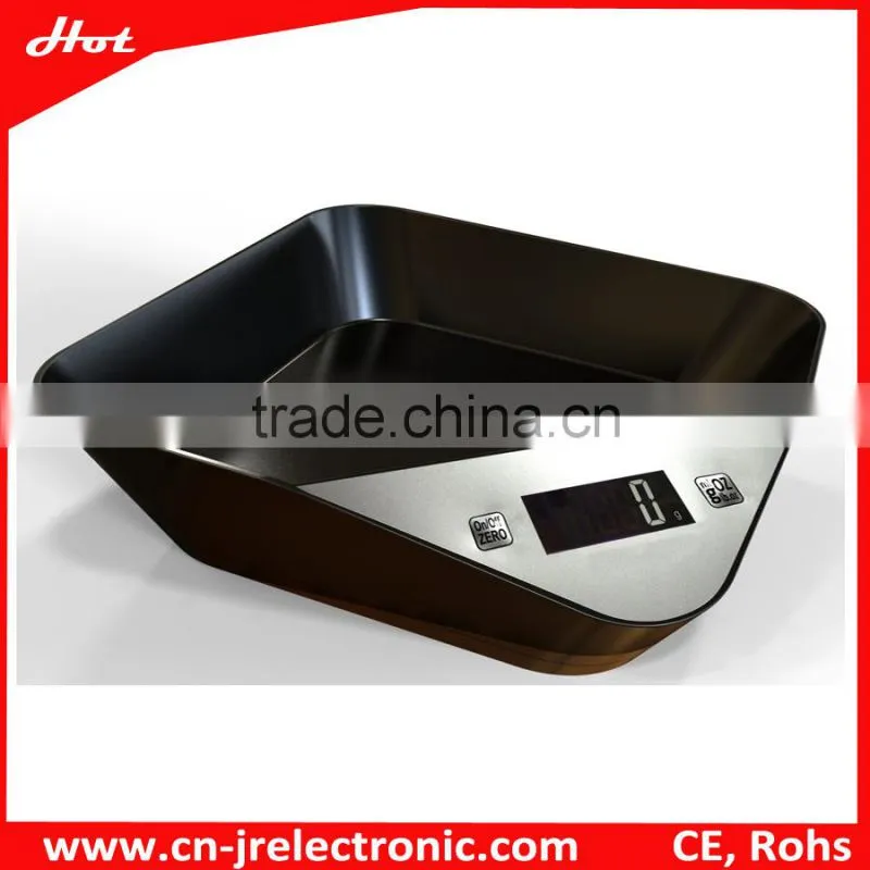 5KG ABS tray CE&ROHS digital kitchen scale color and bowl optional