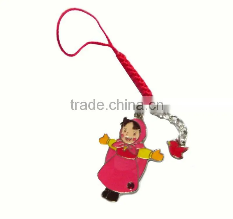 Engraved oval tag charms mobile phone straps