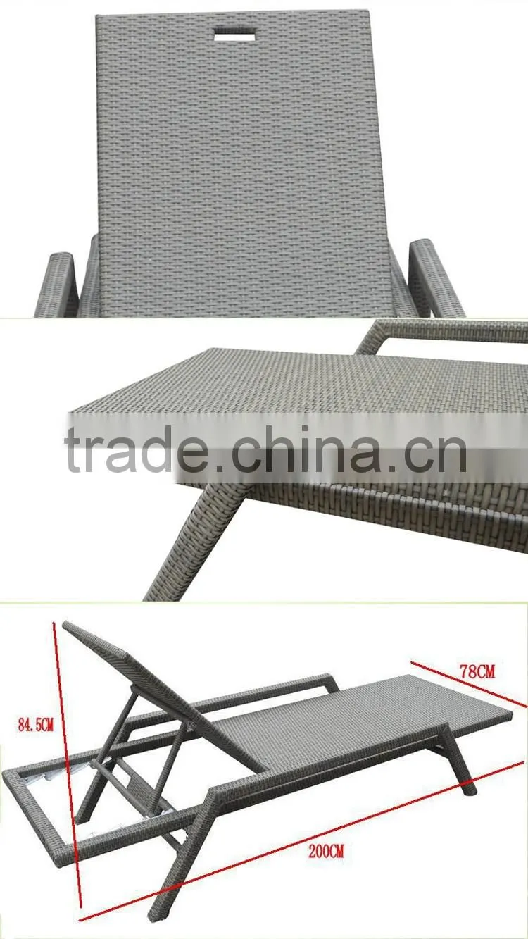 New Model Sofa Bed Outdoor Aluminum Folding Beach Luxury Lounge Chair
