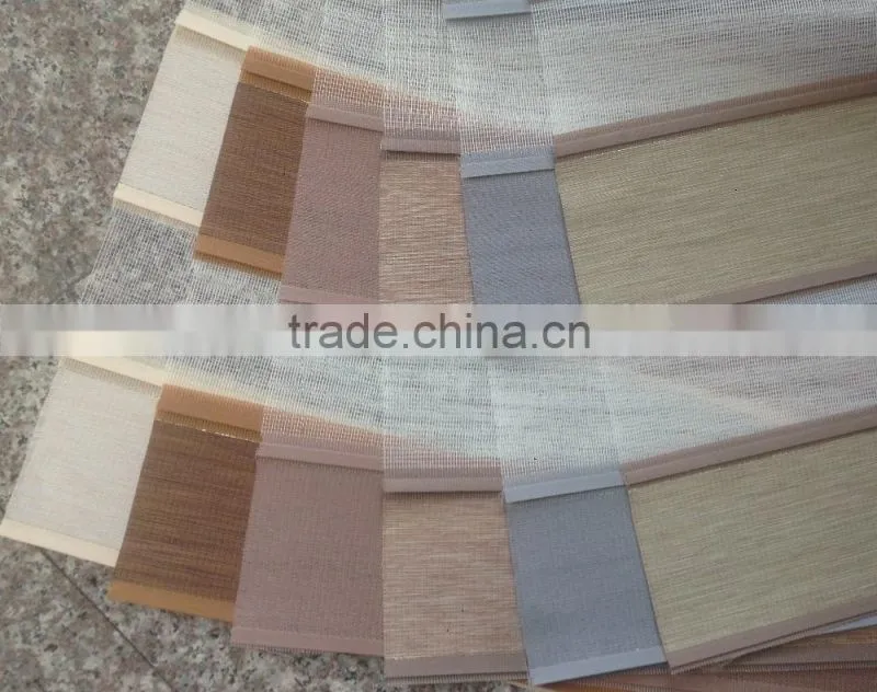 Wholesale 100% Polyester Material Roller Type Zebra Pattern Blackout Blinds