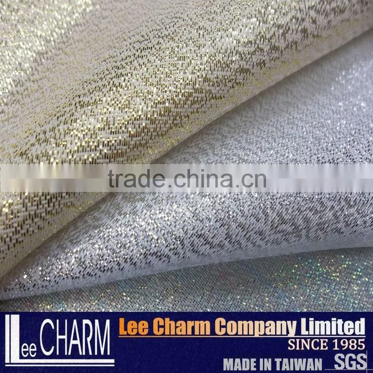 Silver and Golden Luxury Metallic Satin Fabirc