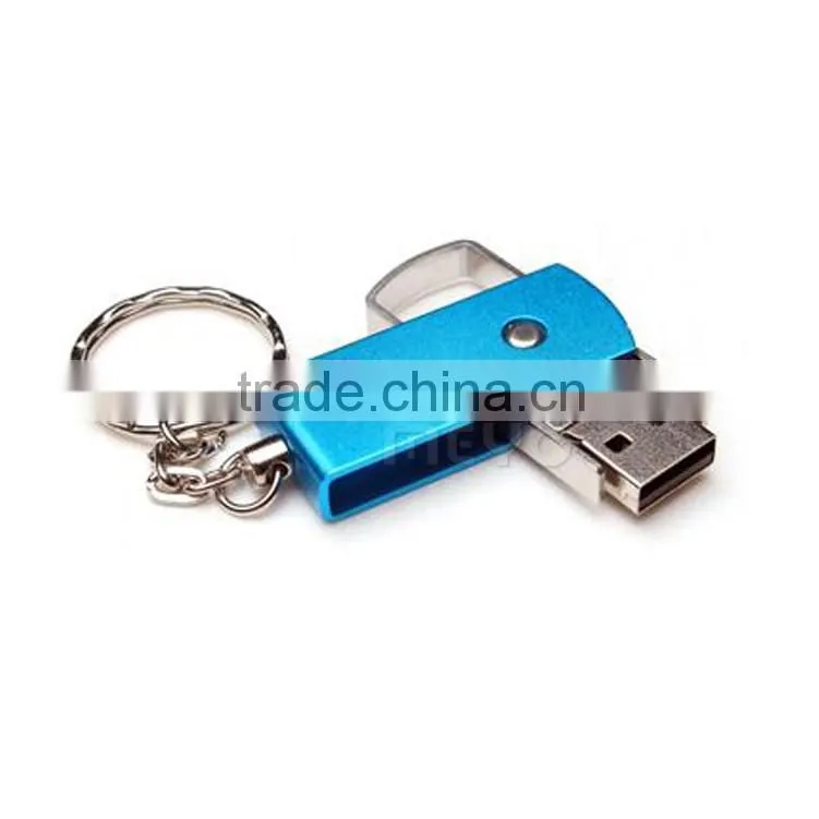 Corporaiton keychain usb flash drive and metal ball pen office gift set