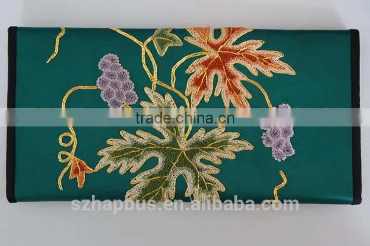 Handmade Silk Embroidery Ladies' purse/ Wallet/Handbag