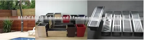 Audemar S Series Tile Insert Square Stainless Steel Floor Drain