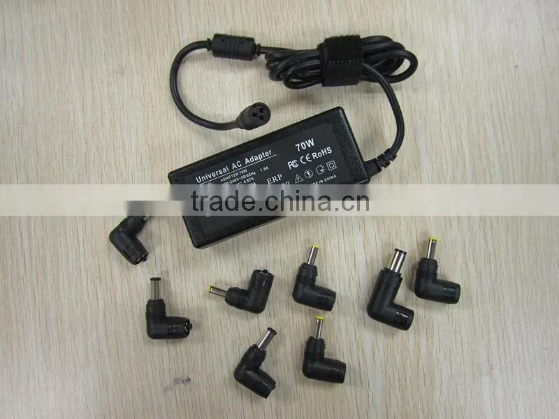 Good Quality 70w universal adapter for Laptop More DC tips for your choice