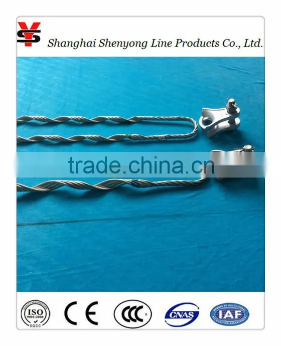 Thimbles for grips/hot deep galvanized/intended to anchor fastening of DEAD-END GUY-GRIP