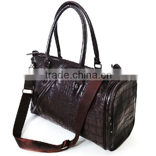 crocodile leather carrier bag for men leather garment bag leather shoe and bag set