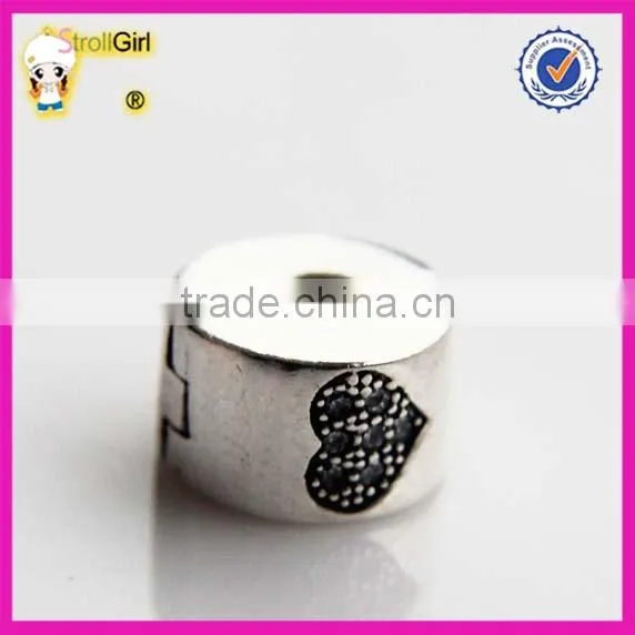 Lamp Work 925 sterling silver Clasp Beads Flower Charm beads
