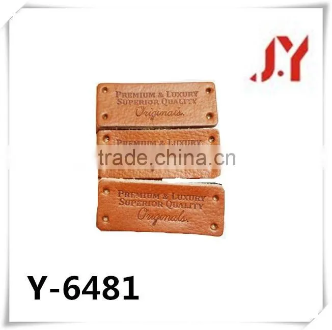 Design Custom Jeans PU Leather Patch with Exquisit Artwork